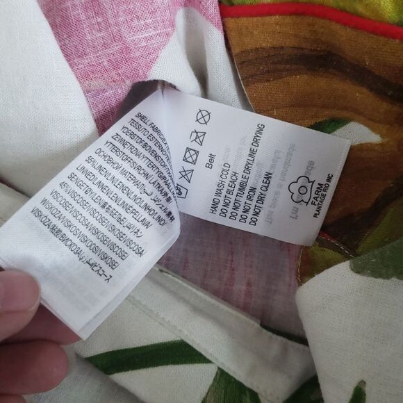 NWT FARM Rio Spring Forest Jumpsuit Monstera Tropical Floral Multicolor Size XS - Picture 8 of 9